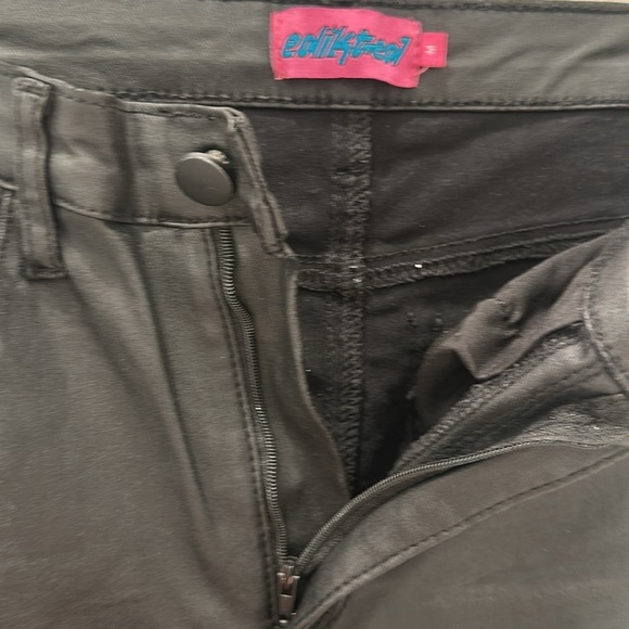 Edikited Luna Faux Leather Flare Women’s Jeans size medium - Picture 12 of 14